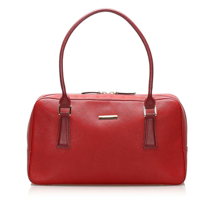 Burberry Leather Red Handbag