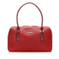 Burberry Leather Red Handbag