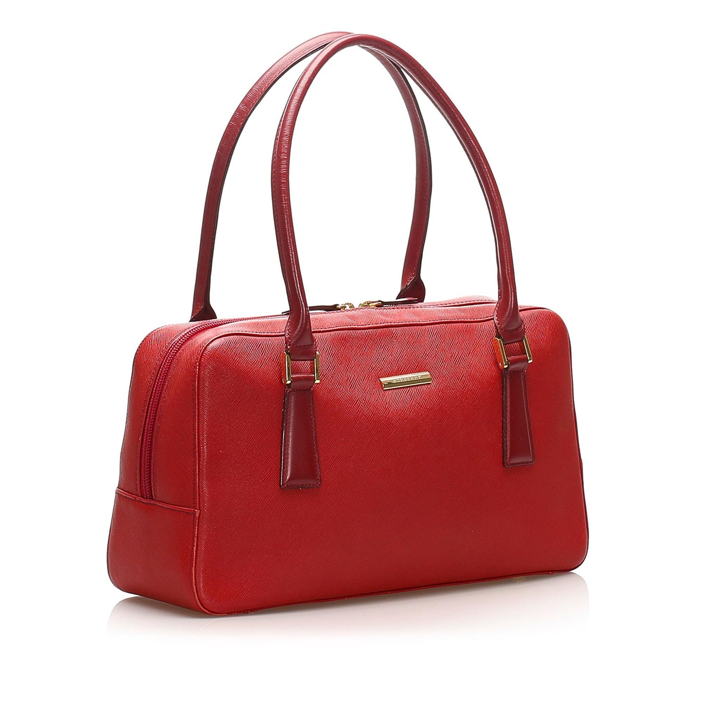 Burberry Leather Red Handbag