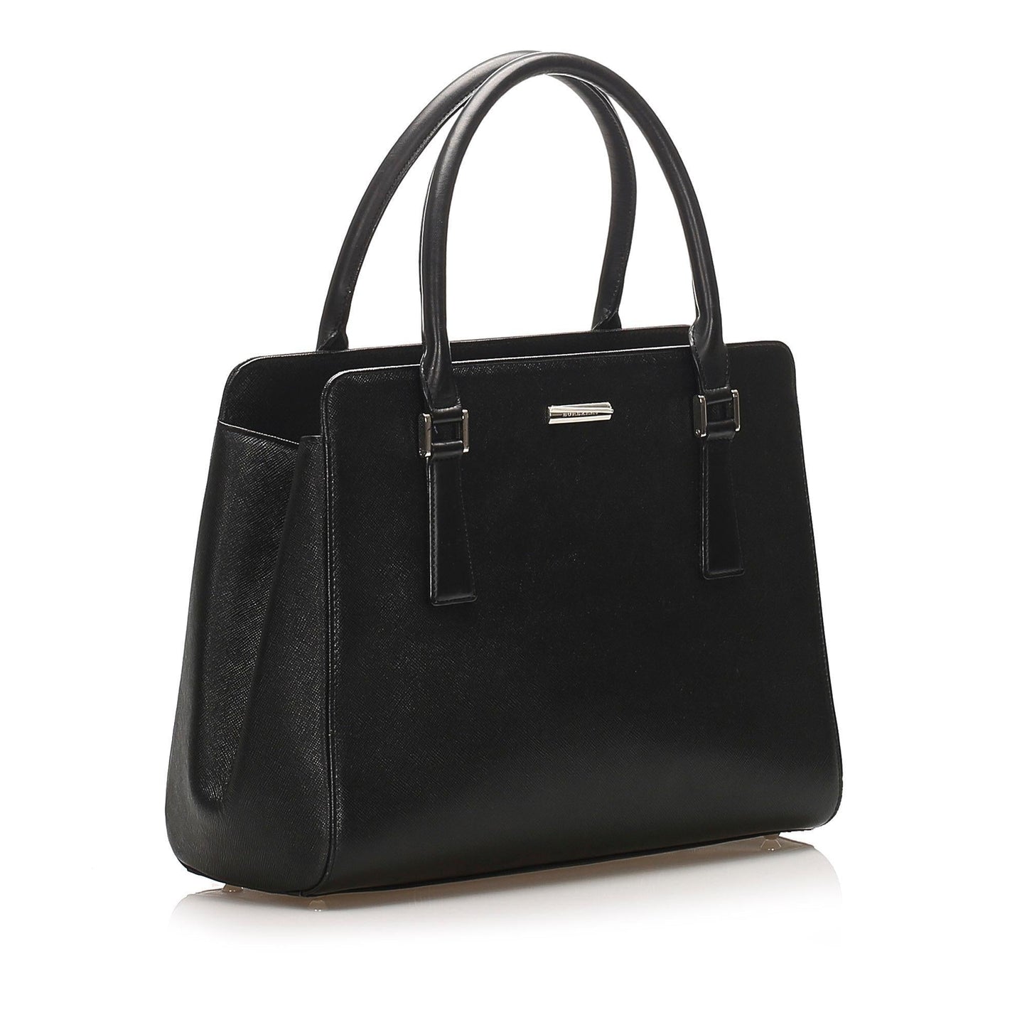 Burberry Leather Black Handbag Style 11