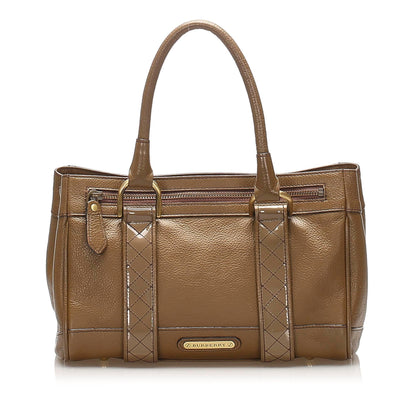 Burberry Leather Brown Handbag Style 5