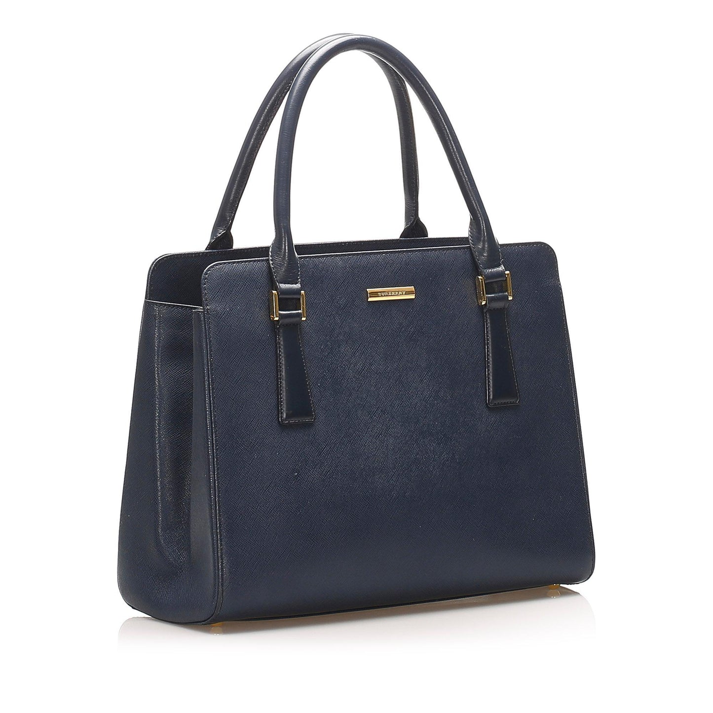 Burberry Leather Blue Handbag