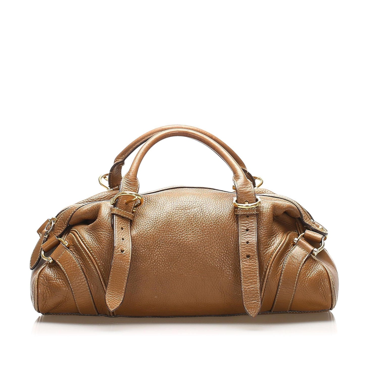 Burberry Leather Brown Handbag Style 6