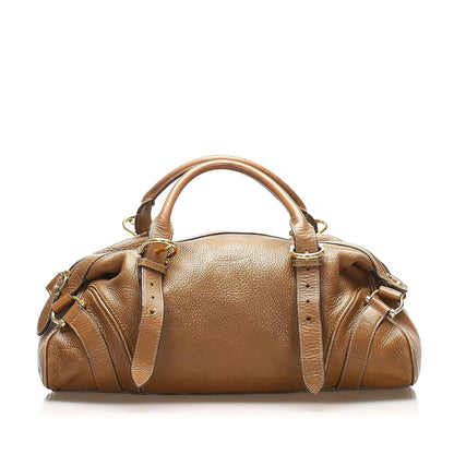 Burberry Leather Brown Handbag Style 6