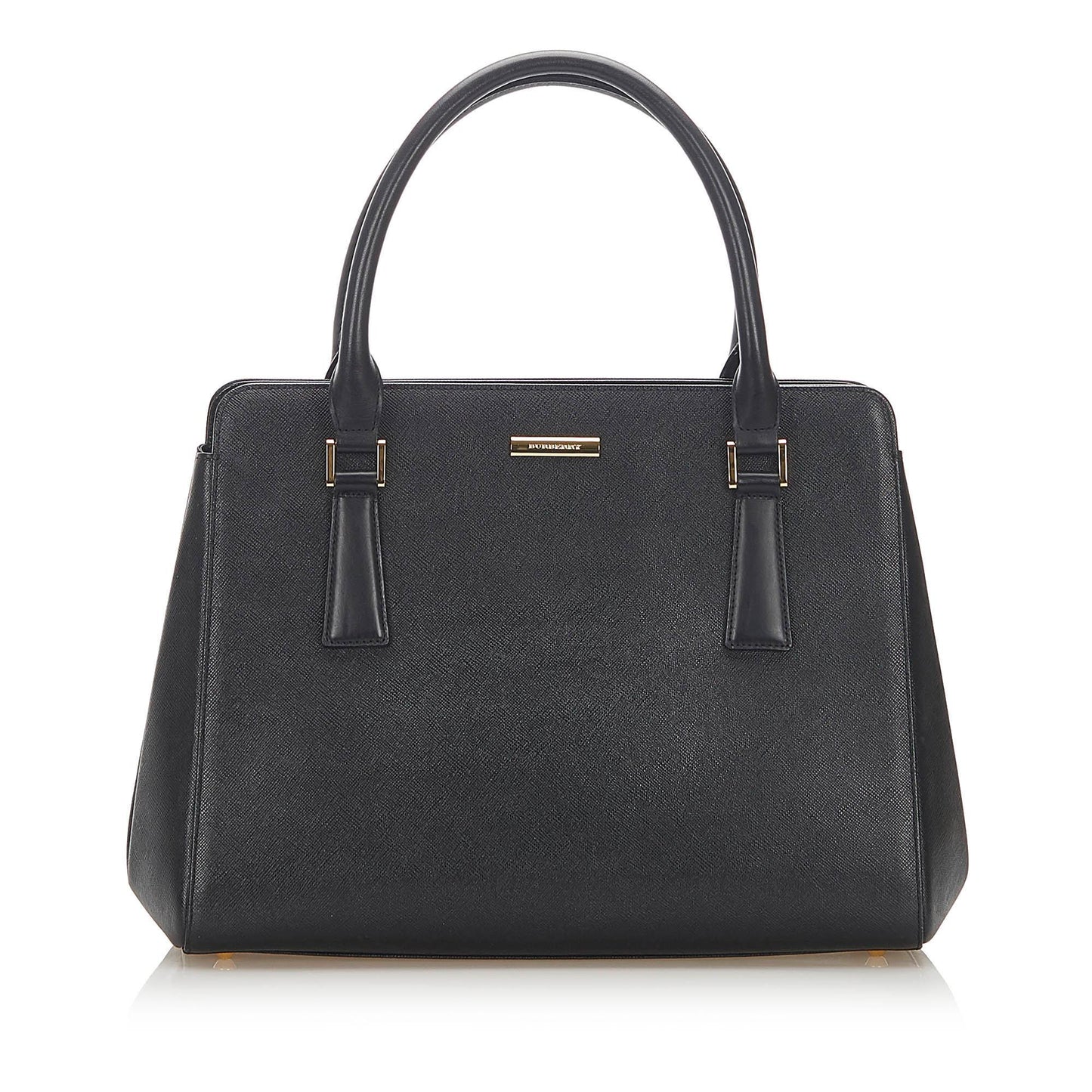 Burberry Leather Black Handbag Style 22