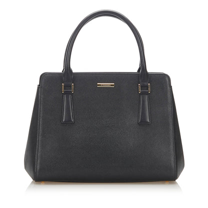 Burberry Leather Black Handbag Style 22