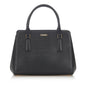 Burberry Leather Black Handbag Style 22