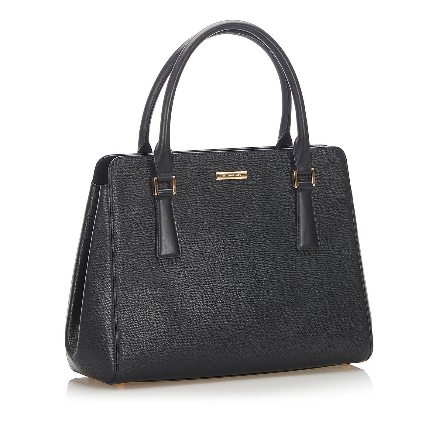 Burberry Leather Black Handbag Style 22