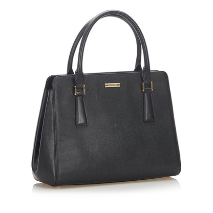 Burberry Leather Black Handbag Style 22