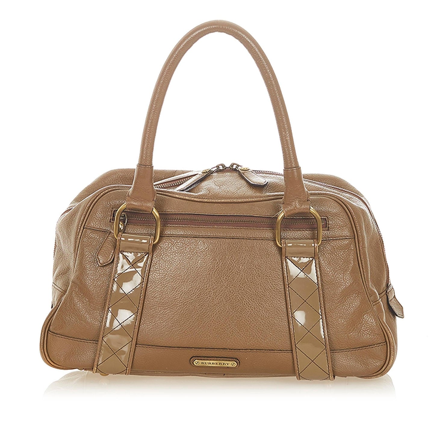 Burberry Leather Brown Handbag Style 12