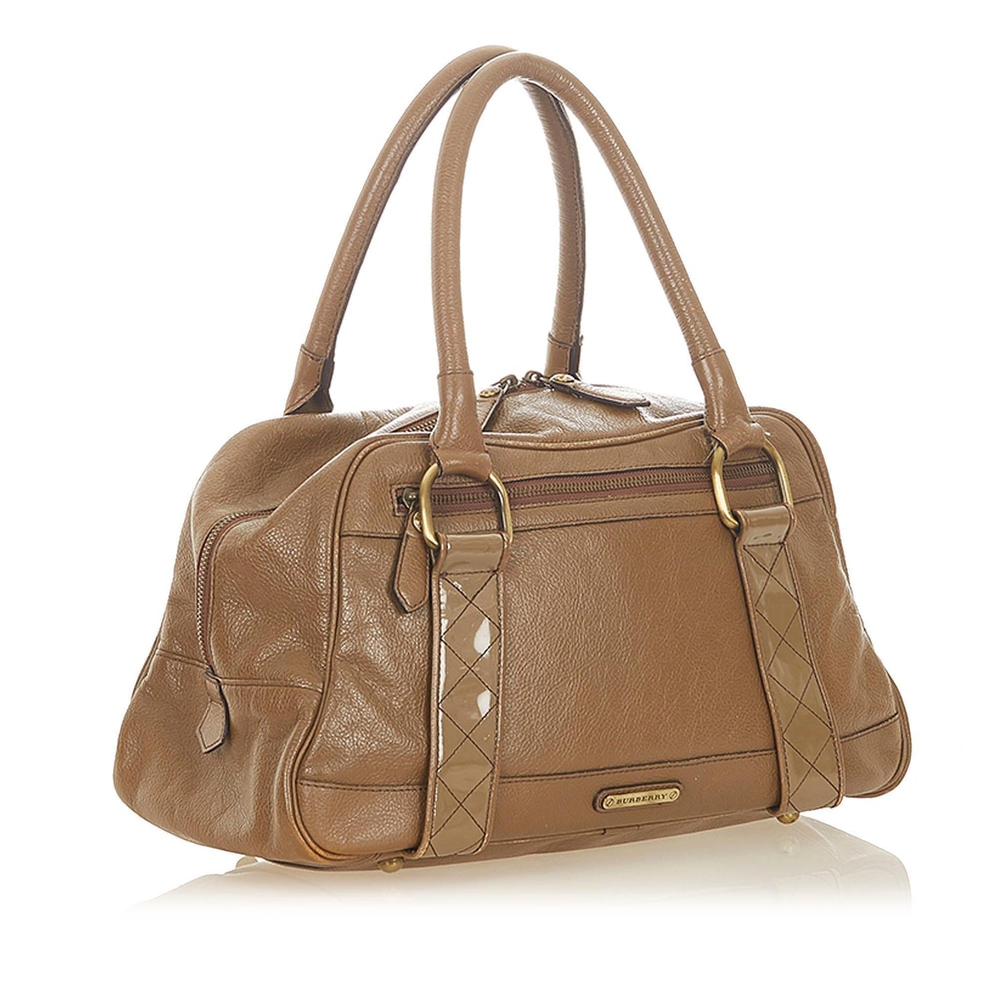 Burberry Leather Brown Handbag Style 12