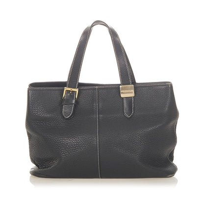 Burberry Leather Black Handbag Style 24