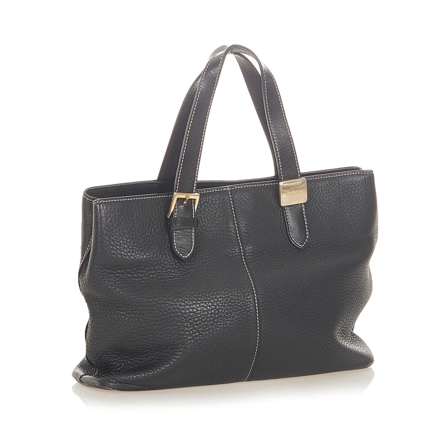 Burberry Leather Black Handbag Style 24