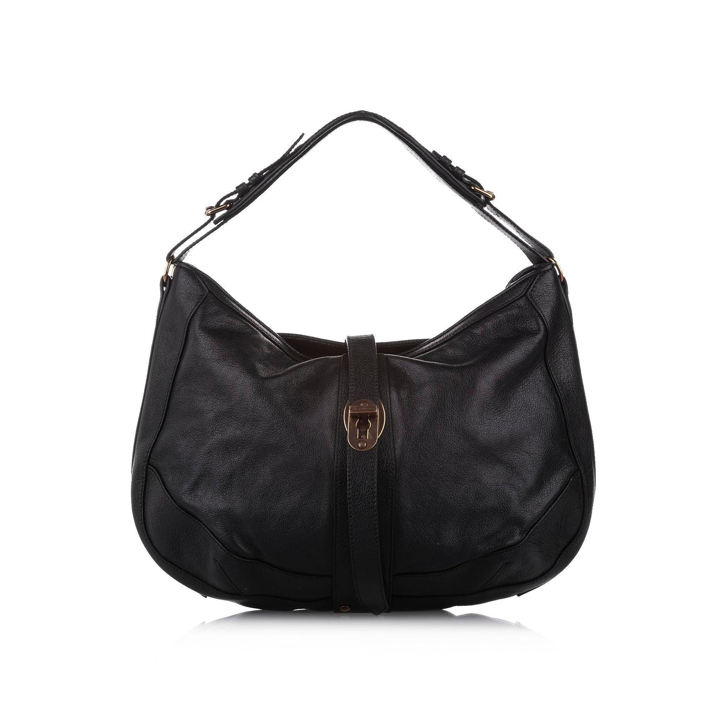 Burberry Leather Black Hobo Bag