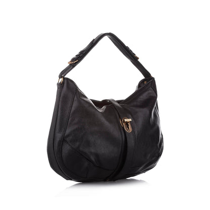 Burberry Leather Black Hobo Bag