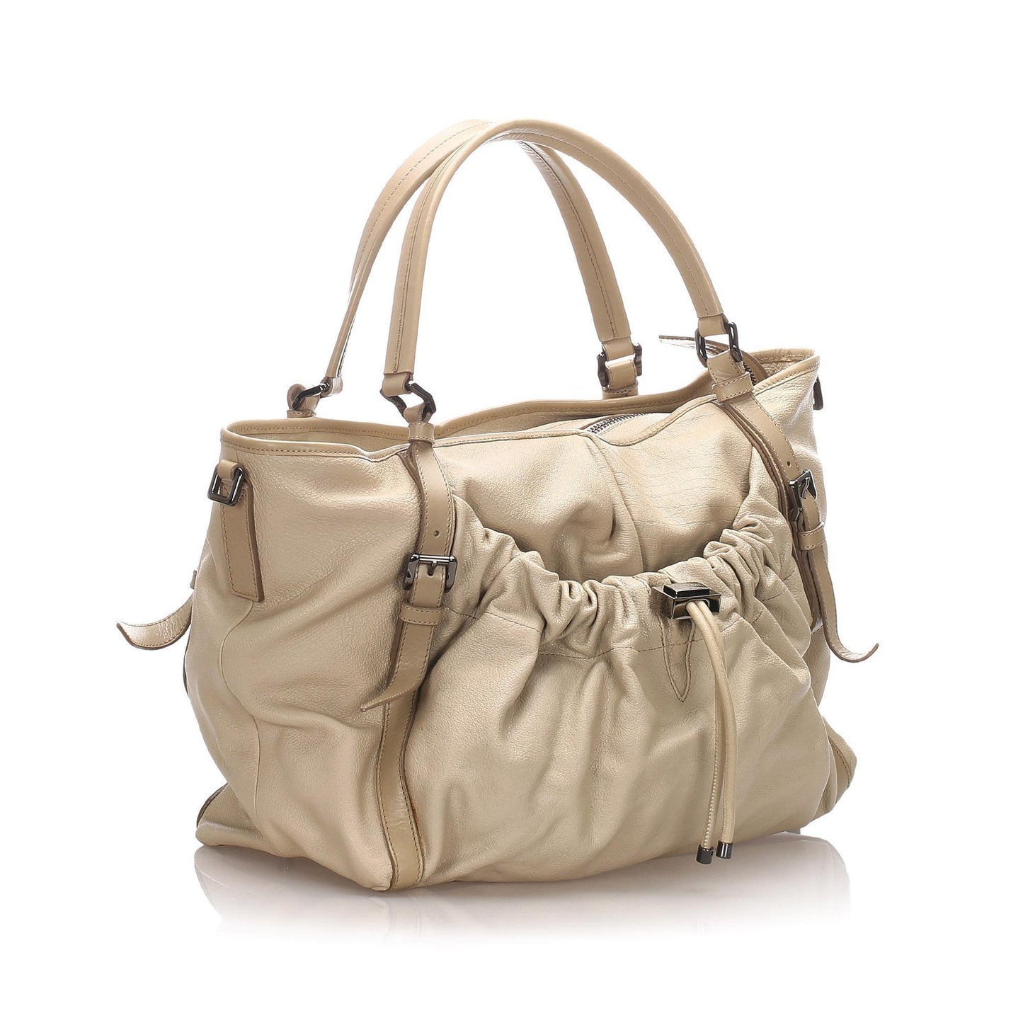 Burberry Leather Brown Satchel Bag