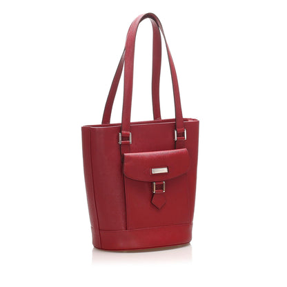 Burberry Leather Red Shoulder Bag