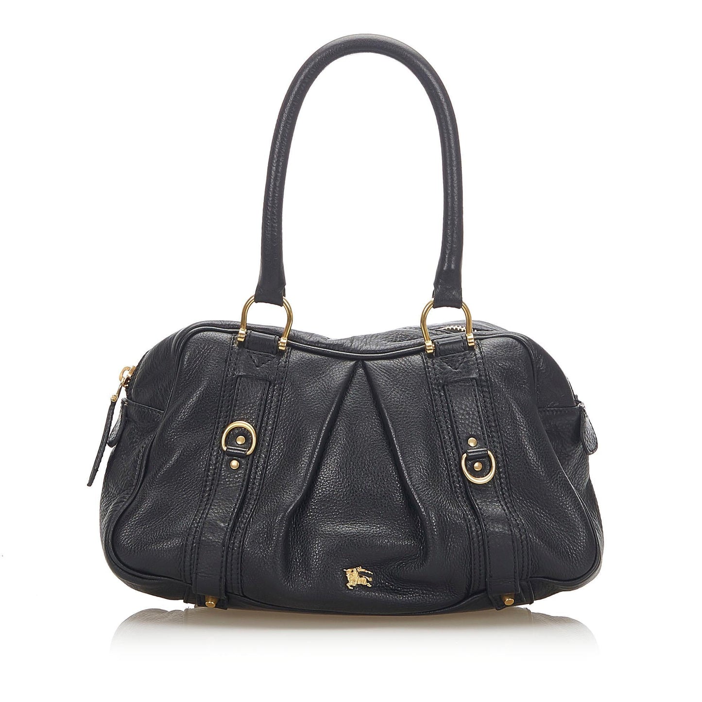 Burberry Leather Black Shoulder Bag Style 12