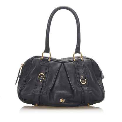 Burberry Leather Black Shoulder Bag Style 12