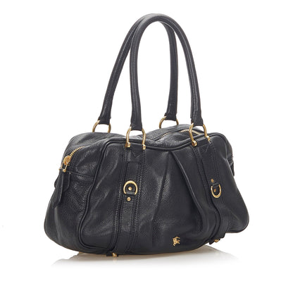 Burberry Leather Black Shoulder Bag Style 12