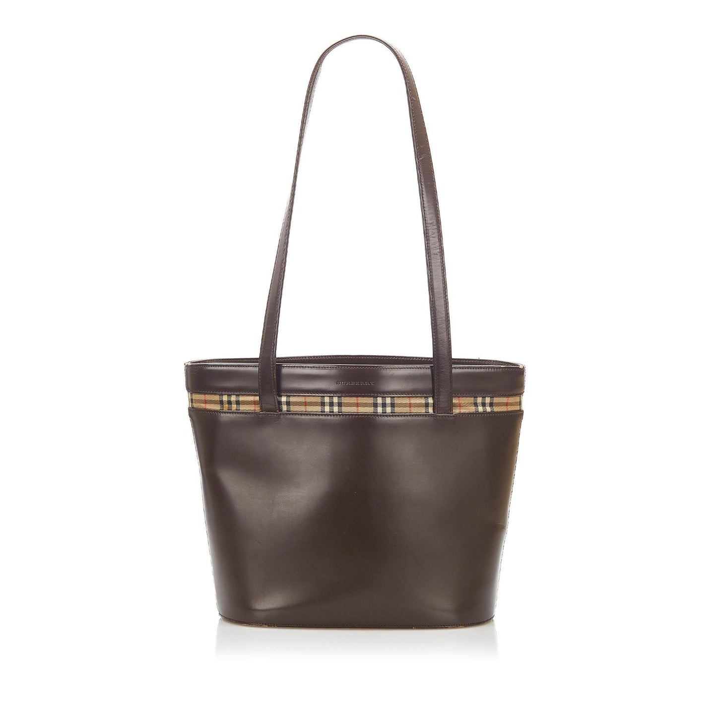 Burberry Leather Brown Tote Bag Style 3