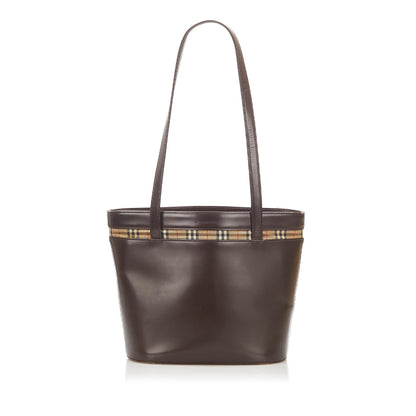 Burberry Leather Brown Tote Bag Style 3