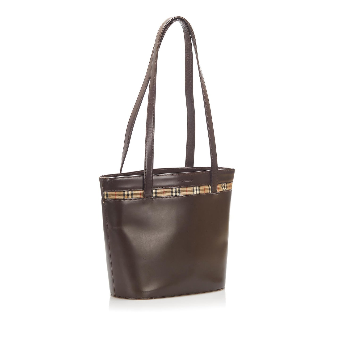 Burberry Leather Brown Tote Bag Style 3