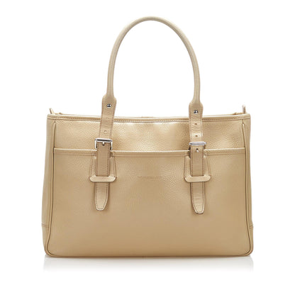 Burberry Leather Brown Tote Bag Style 4