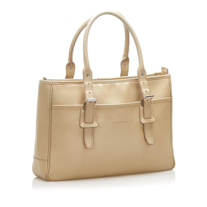Burberry Leather Brown Tote Bag Style 4