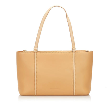 Burberry Leather Brown Tote Bag Style 5