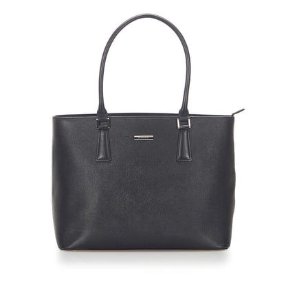 Burberry Leather Black Tote Bag Style 4