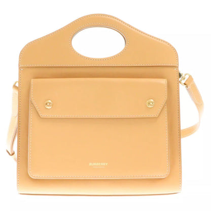 Burberry MINI POCKET Leather Crossbody Bag