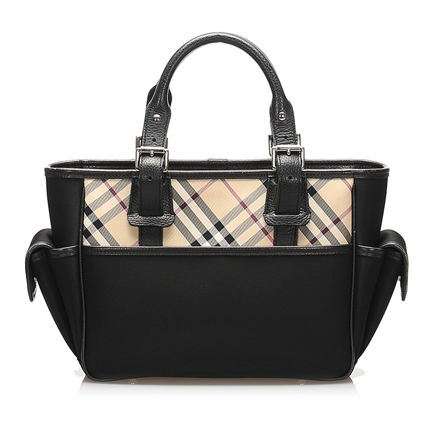 Burberry Nova Canvas Black Handbag