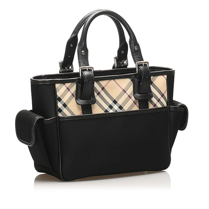 Burberry Nova Canvas Black Handbag
