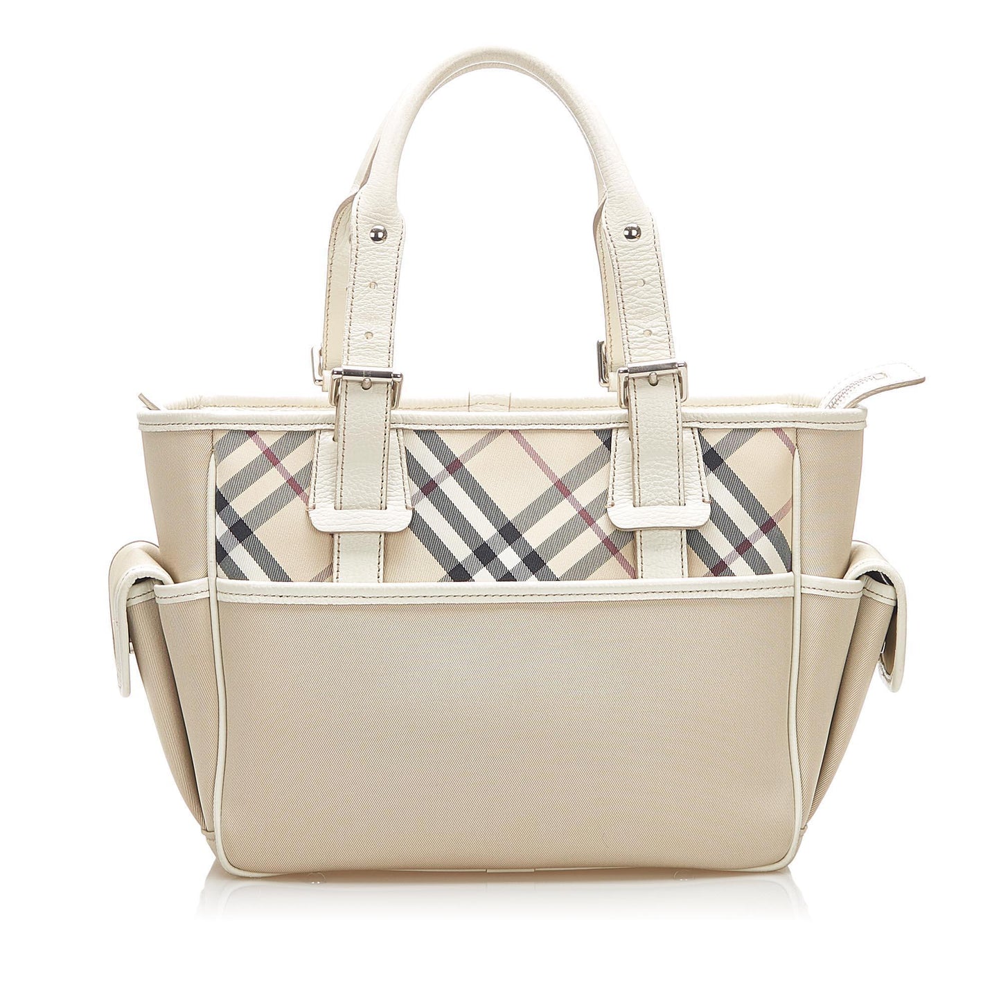 Burberry Nova Canvas Brown Handbag