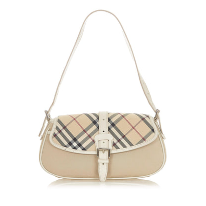 Burberry Nova Canvas Brown Shoulder Bag