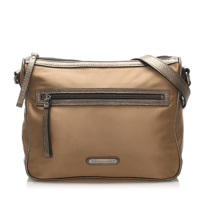 Burberry Body Nylon Brown Crossbody Bag