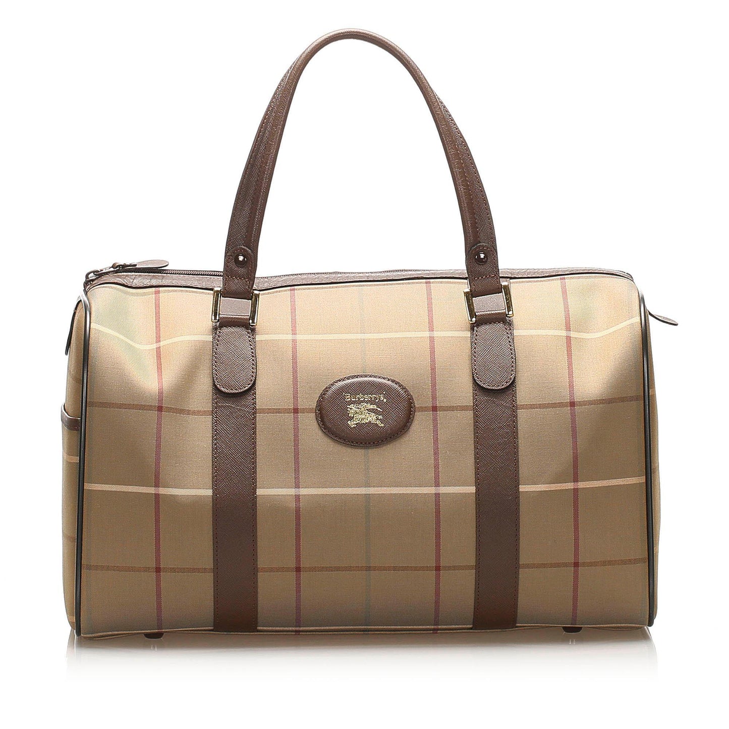 Burberry Boston Canvas Brown Handbag Style 2