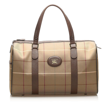 Burberry Boston Canvas Brown Handbag Style 2
