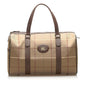 Burberry Boston Canvas Brown Handbag Style 2