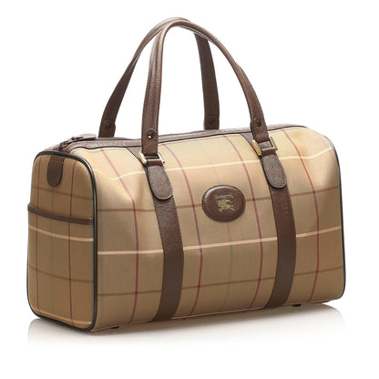 Burberry Boston Canvas Brown Handbag Style 2