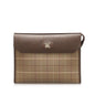 Burberry Canvas Brown Clutch Bag
