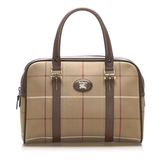 Burberry Canvas Brown Handbag Style 8