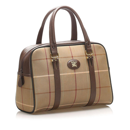 Burberry Canvas Brown Handbag Style 8