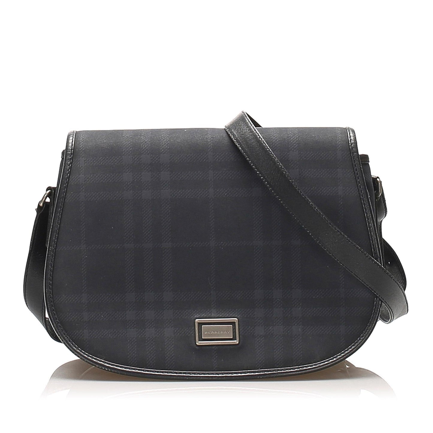 Burberry Coated Body Canvas Blue Crossbody Bag