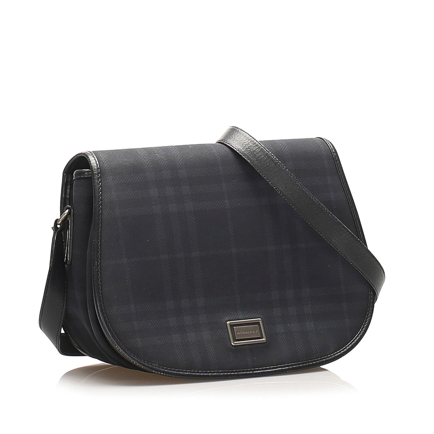 Burberry Coated Body Canvas Blue Crossbody Bag