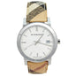BURBERRY SILVER STAINLESS STEEL LEATHER HERITAGE BU9025 WATCH