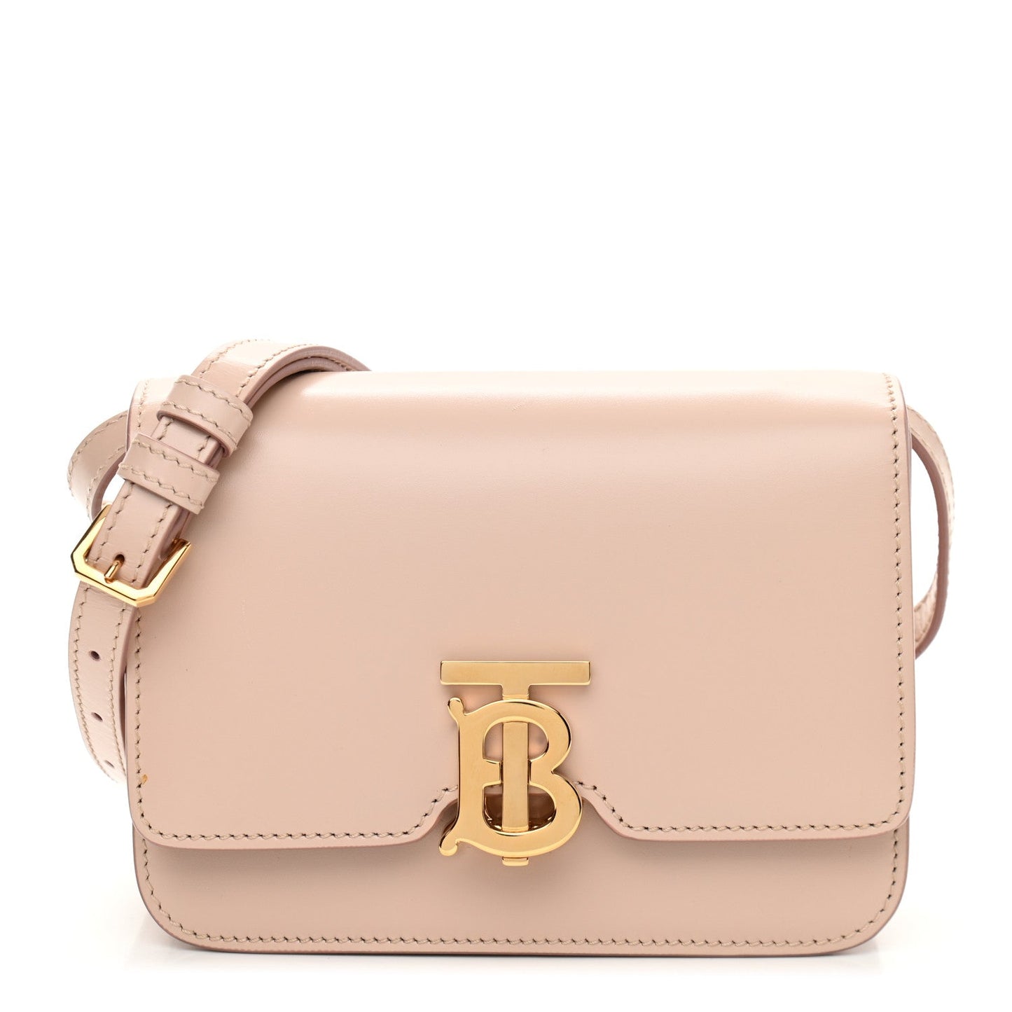 Burberry SMALL ROSE Calfskin Beige Crossbody Bag