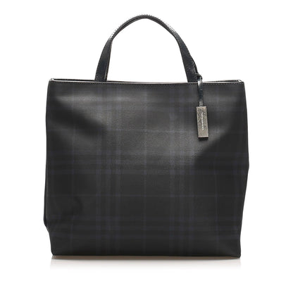 Burberry Smoke PVC Black Handbag