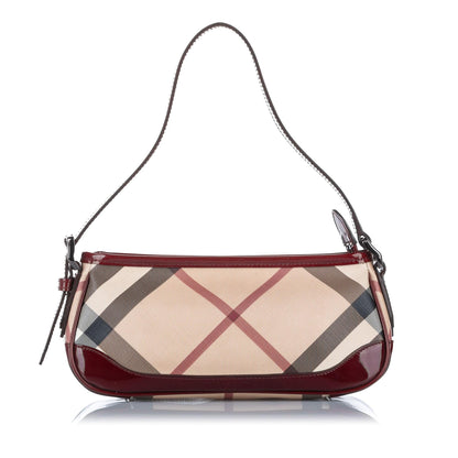 Burberry Supernova Baguette Canvas Brown Handbag